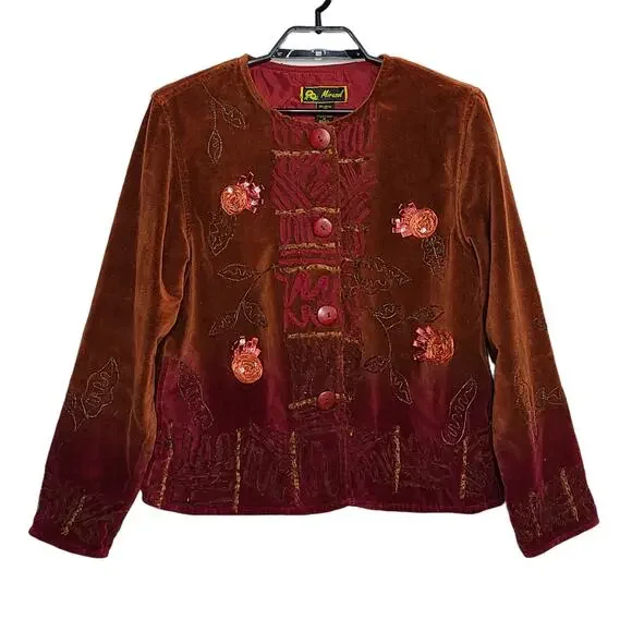 Vintage Mirasol Blazer Jacket Velvet Size Medium