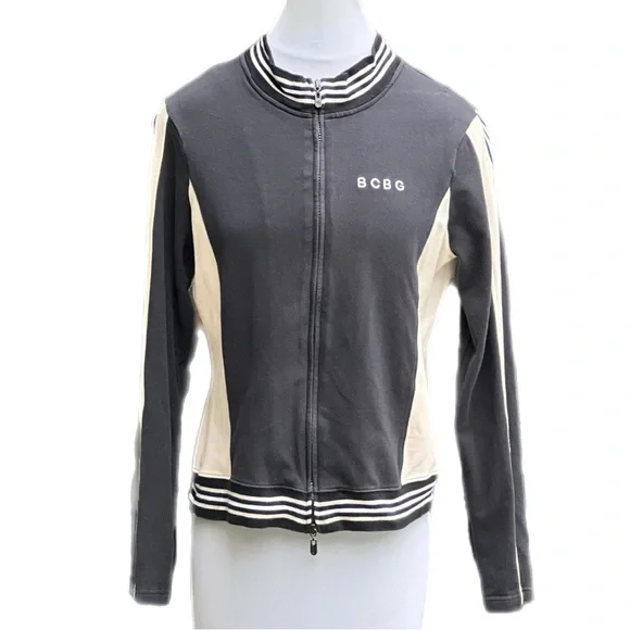 BDBC Jacket Black Cream/Off White Used Good Condition Small SM Stripes