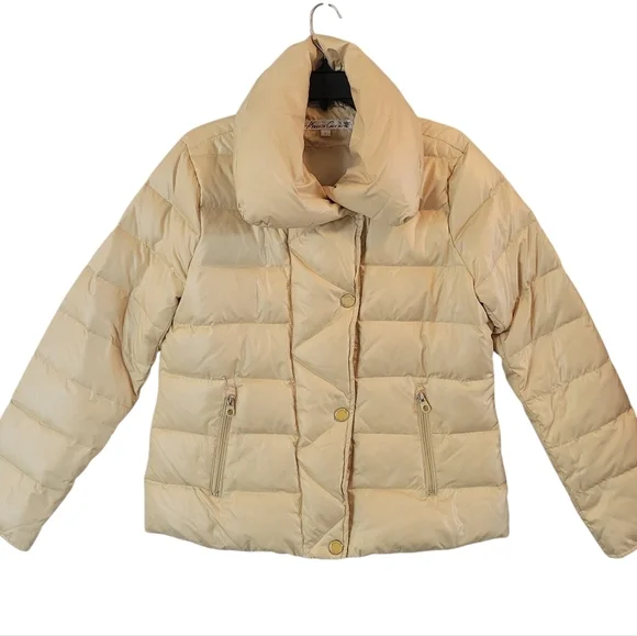 Kenneth Cole New York Yellow Down Puffer Jacket Coat