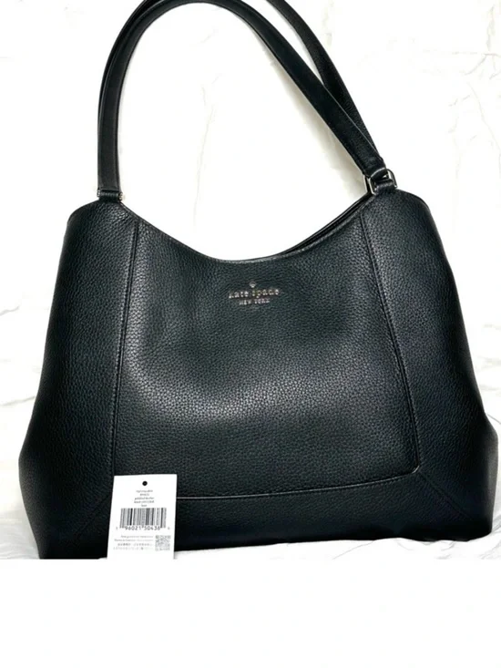 KATE SPADE NEW YORK LENA large triple compartment shoulder bag pebble leather