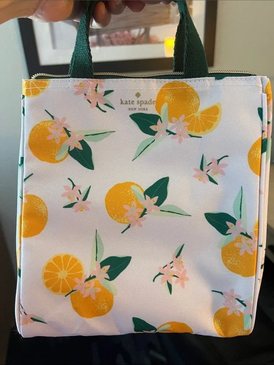 kate spade New York Citrus Print Tote Bag - White & Yellow