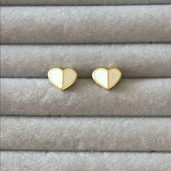 kate spade heart studs