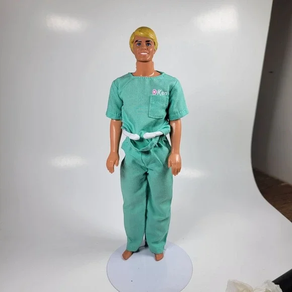 Barbie Clothes:‎ Vintage Ken Doctor Nurse Medical Scrubs Uniform Mattel 🟡