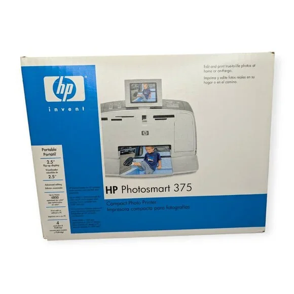 HP Photosmart 375 Compact Portable Photo Printer 4