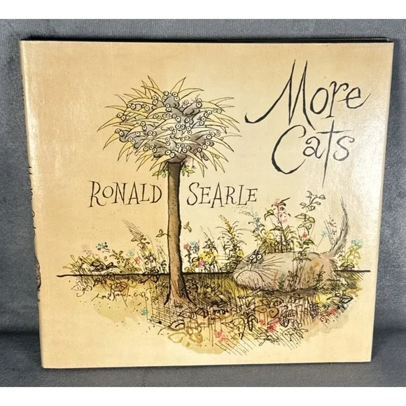 Ronald Searle More Cats 1976 Illustration‎ Hardcover Dust Jacket