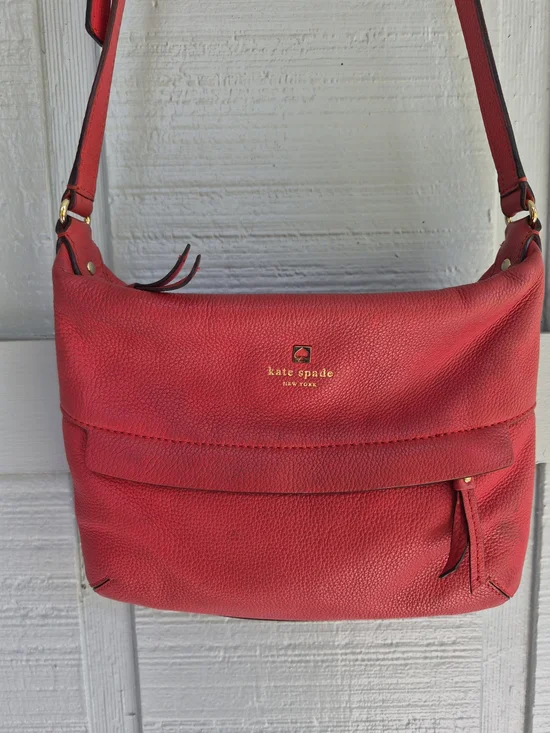 kate spade New York Red Leather Crossbody Bag