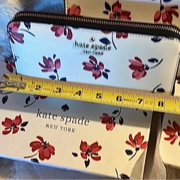 Rare Kate Spade “Staci Tea Toss” BRAND NEW Boxed Full Size Zip Around Wallet