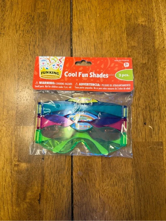 Kids Sunglasses 3-Pack — Blue, Purple, Green