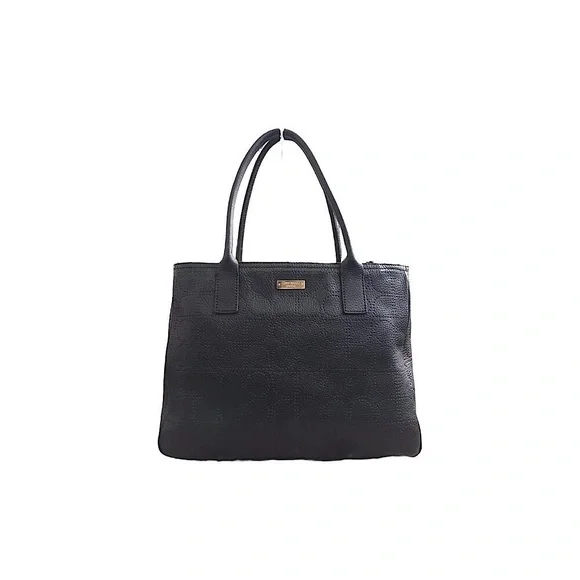 Kate Spade Black Perforated Pebbled Leather Satchel Shoulder Handbag EUC, $398.
