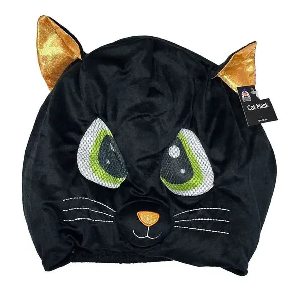 Halloween Costumes Adults Polyester Over The Head‎ Cat Mask