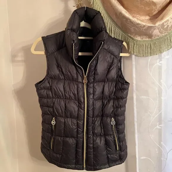 Michael-kors Women's Black and Navy Gilet