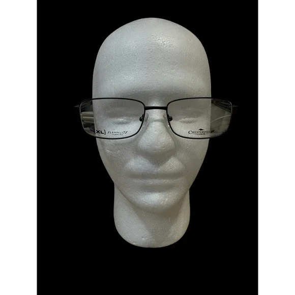New Chesterfield Flexolite Eyewear Temples. Black Frame. Info In Pictures