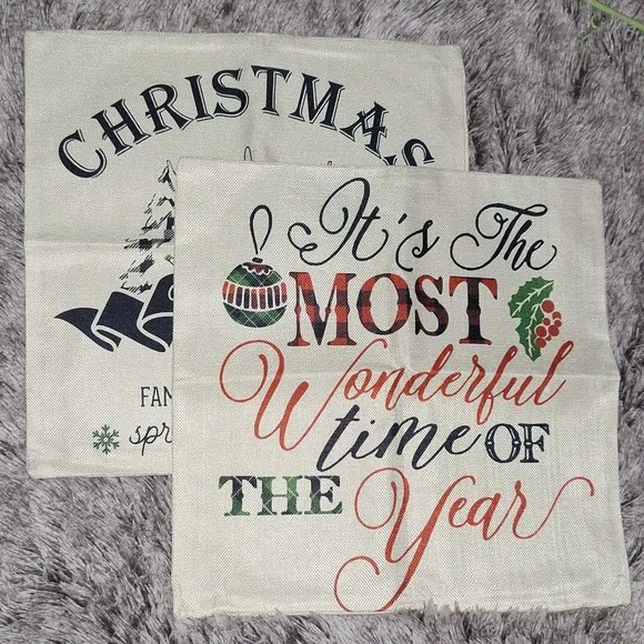 🎄 Christmas throw pillow covers. SEt of 2. 18