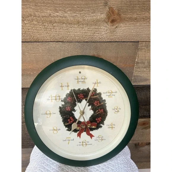 Christmas Carol Wall Clock by Mark Feldstein & Assoc