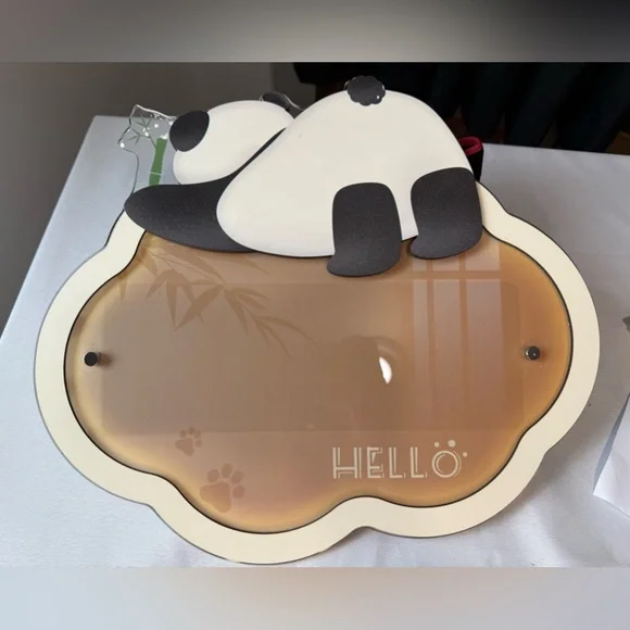 Hello Panda Digital Wall Clock by Meisd - NIB