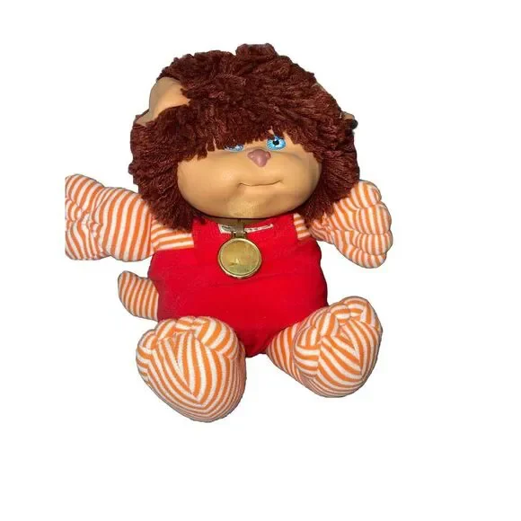 Koosa Cat Cabbage Patch Doll‎ Xavier Roberts Orange Stripes Vintage 1985