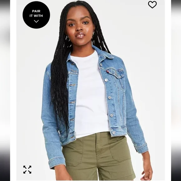 Levi's Women's Original Cotton Denim Trucker Jacket Size L