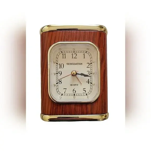 Clock with light, made to look vintage, one AA battery (not included)