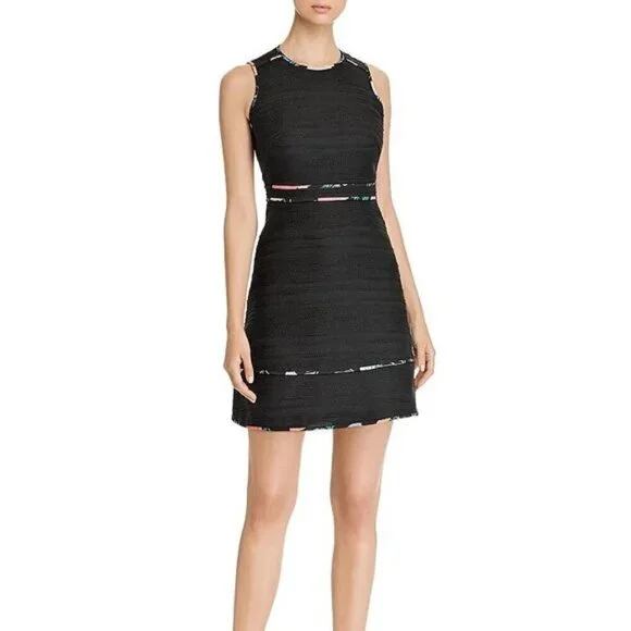 Kate Spade New York Blossom Trim Tweed A-Line Dress size 2