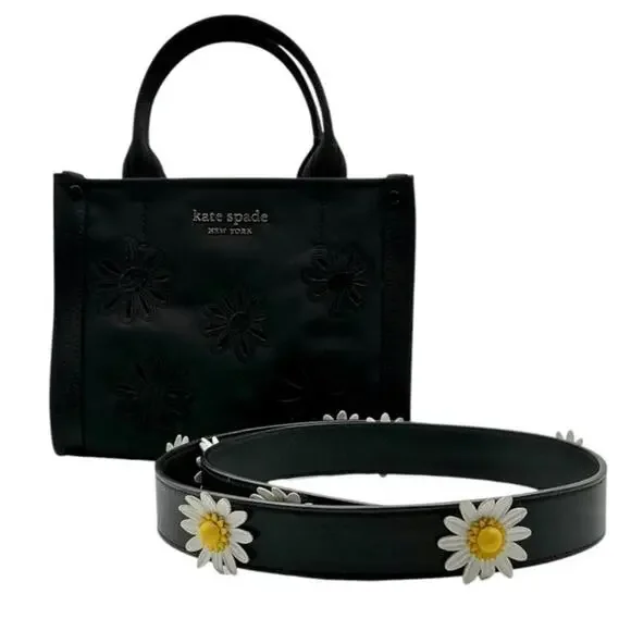 Kate Spade The Little Better Sam Embroidered Mini Tote Shoulder Floral Handbag