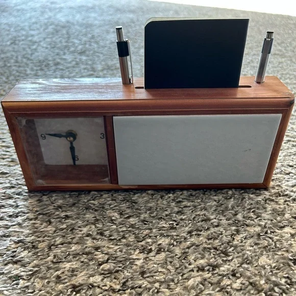 Handmade White Board Clock
