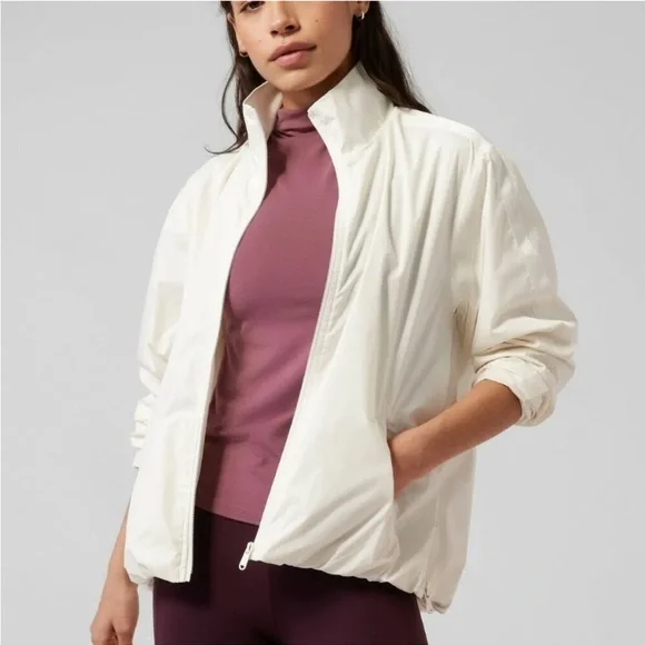 Athleta | Sightseer Lace Jacket, Magnolia White S