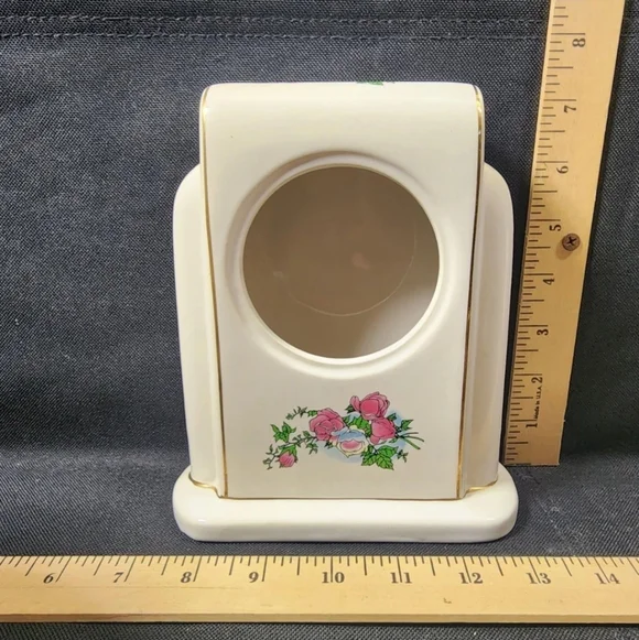 PS Quartz Porcelain Mantel Shelf Clock Body Paul Sebastian 1996 Limited Edition