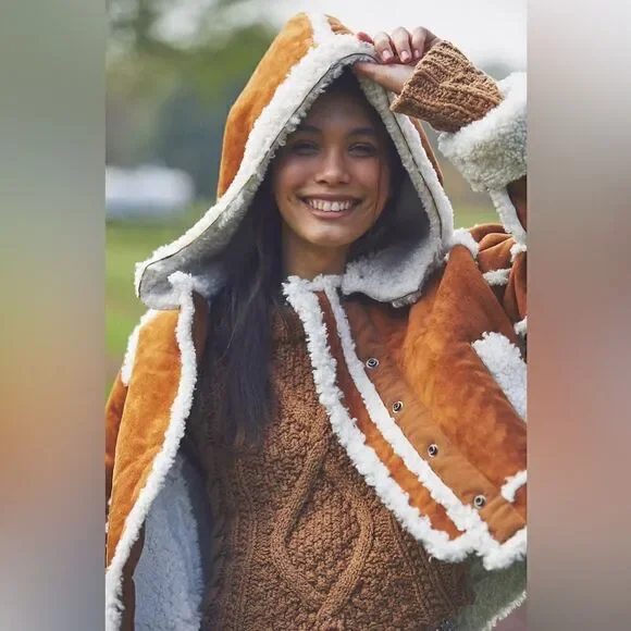 Free People Vegan Exchange Shearling Jacket