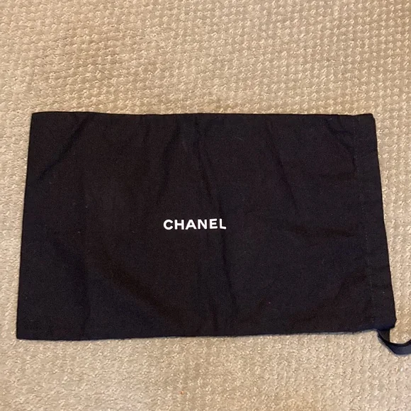 CHANEL BLACK DRAW STRING BIG DUST BAG