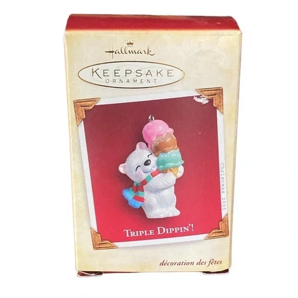 NIB HALLMARK 2005 Keepsake Ornament- Triple Dippin