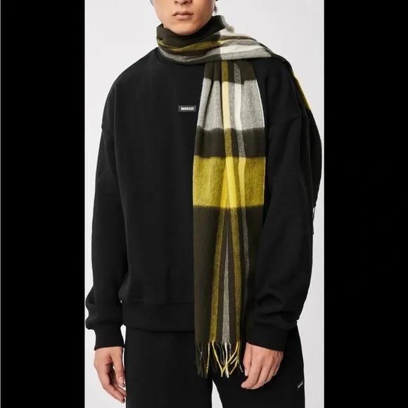 Mackage Ranger Plaid Wool Scarf