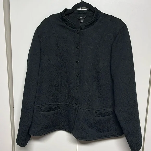 Massimo Collarless Jacquard Blazer / Jacket