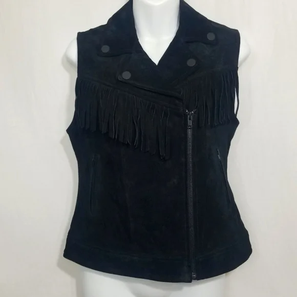 Sanctuary suede fringe vest