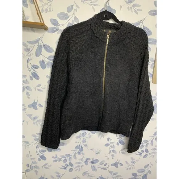 Barbour Ladies Soft Cable Sport Bomber Jacket Size 12