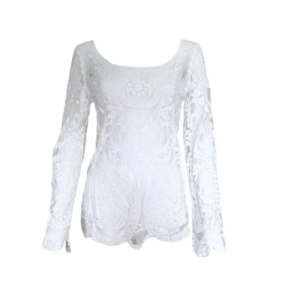 y2k fairy lace blouse