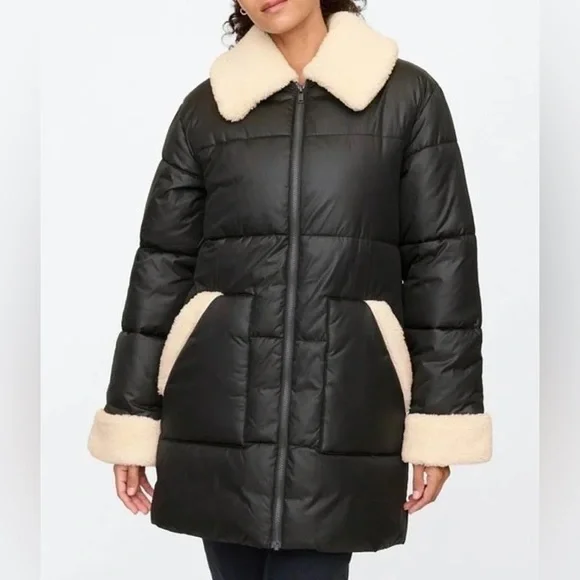 GAP Relaxed ColdControl Long Sherpa Puffer Coat