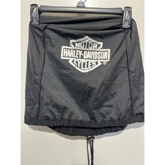 Harley-Davidson Mens Black Bar & Shield Logo Neck Gaiter Adjustable helmet bag