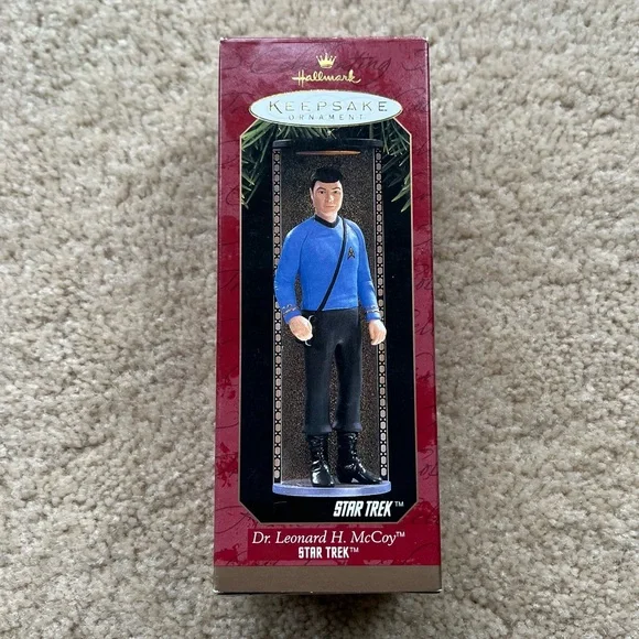 Star Trek Dr. Leonard H. Bones McCoy Hallmark Keepsake Ornament - VGUC - 1997