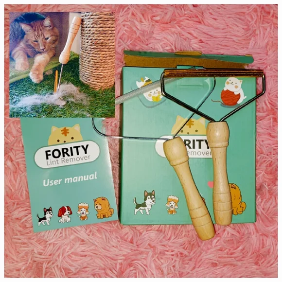 FORITY Lint Remover Set of 2 Fuzz Fabric Removing Roller Brush Tool NEW GIFTABLE