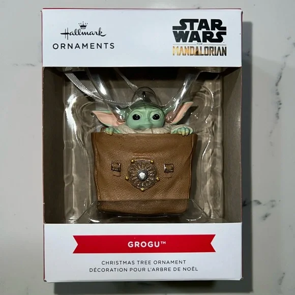 Hallmark Star Wars The Mandalorian Grogu Resin Ornament Christmas Tree Decor