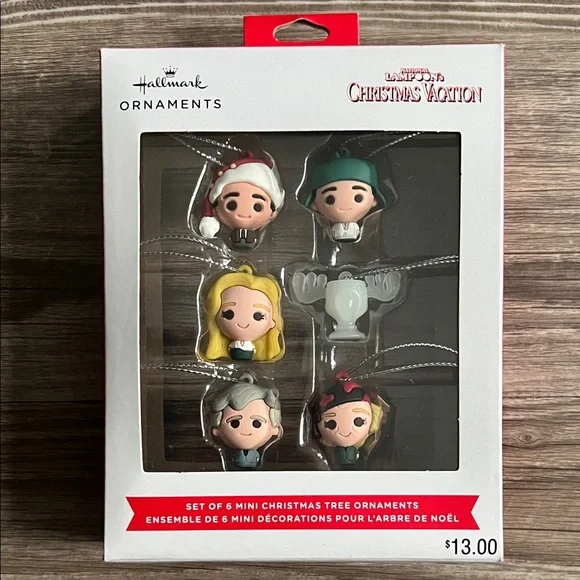 Hallmark National Lampoon’s Christmas Vacation Character Ornaments Set Mini New