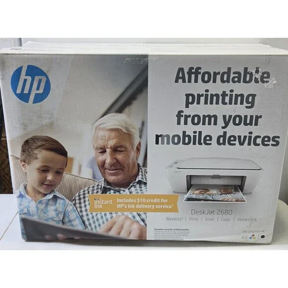 HP DeskJet 2680 Standard Inkjet Alk In One Printer NEW Sealed