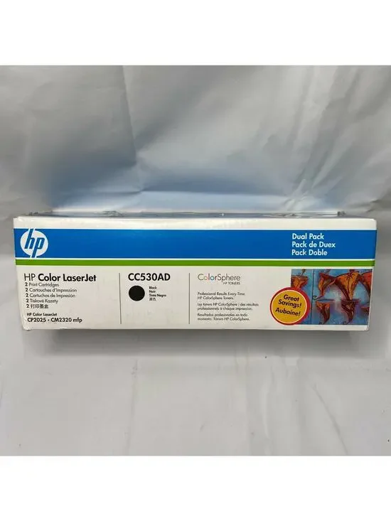 NEW GENUINE 304A HP CC530A Black INK Toner CARTTIDGE LaserJet CP2025 CM2320