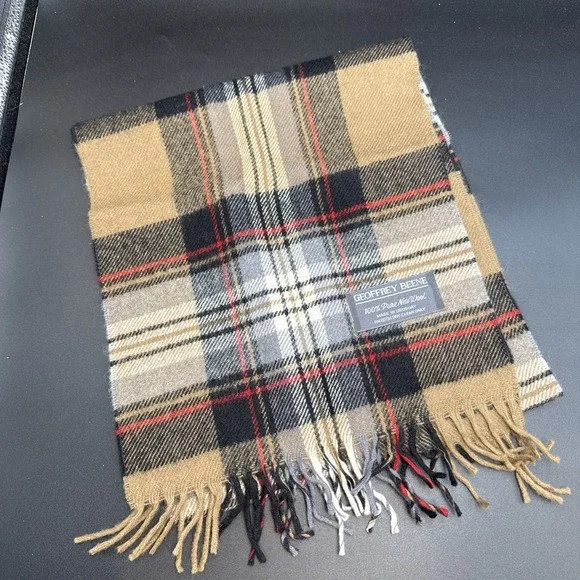 Geoffrey Beene 100% Pure New Wool Brown Uruguay 12