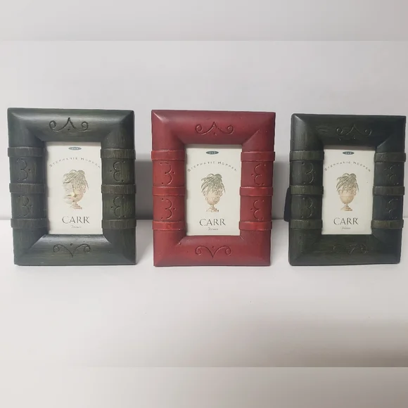 Set of 3 Stephanie Carr 2x3 Wooden Picture Frames