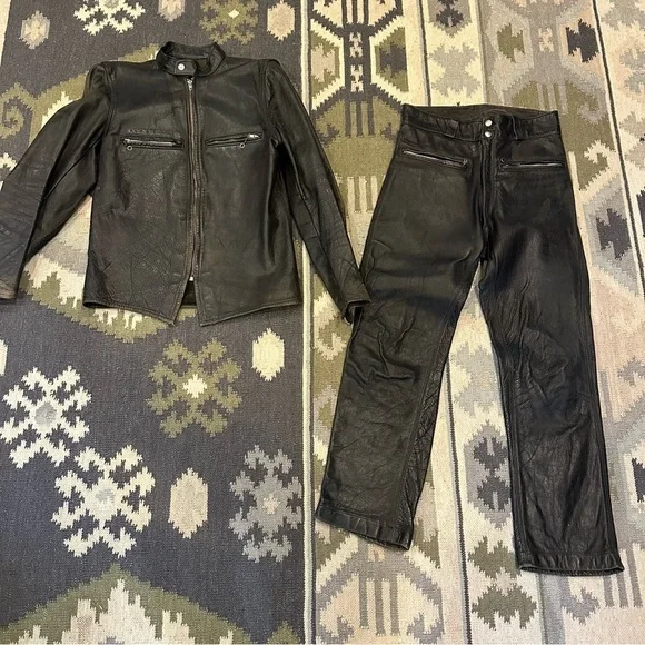 Vtg Northeaster Flying Togs Beck Women’s Jacket and Pants Genuine Horsehide READ