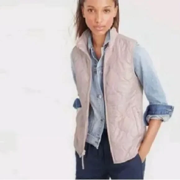 J.CREW Primaloft Layering Vest In Persimmon  XS