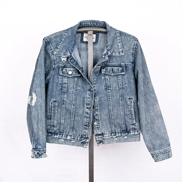 Ashley Vintage Charm Women's Denim Trucker Jacket Size 1X Classic Casual Western