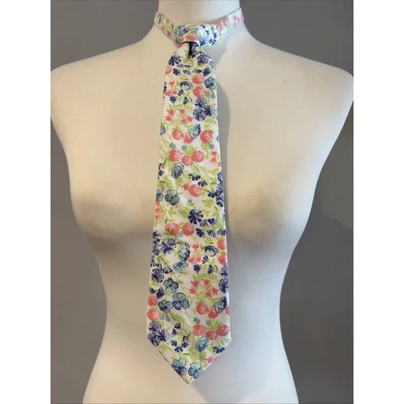 JANIE AND‎ JACK Ditsy Floral Adjustable Strap Neck Tie Boy Kids 2-5 Multicolor