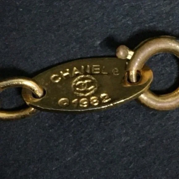 CHANEL GOLD LOGO RHINESTONE BRACELET